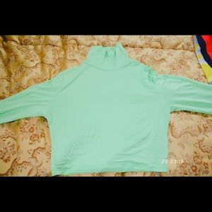MINT GREEN CROPPED TURTLENECK 💚🤠